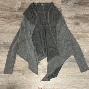 Alternative Apparel Alternative Earth Asymmetrical Drape Sweatshirt Cardigan